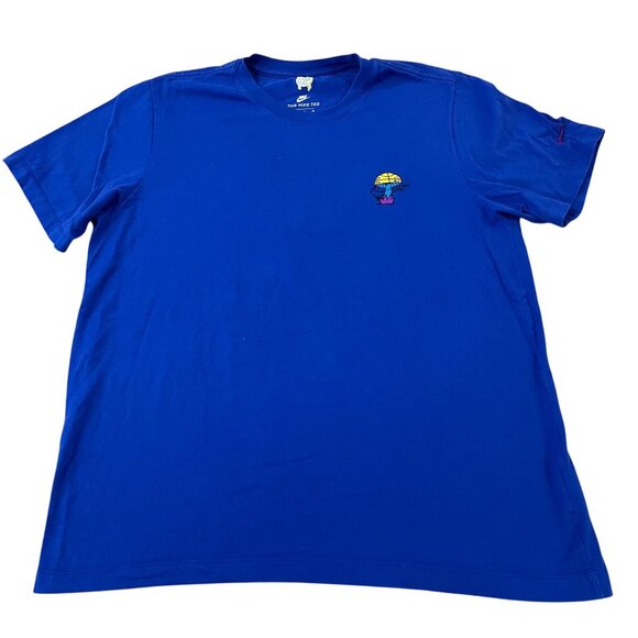 Retro Nike Basketball T-Shirt Men's Size XL Peace Love Hoops Mushroom - Picture 1 of 5